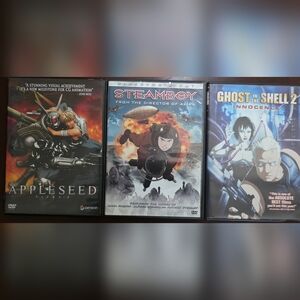 Anime DVD Collection - Appleseed, Innocence, Steamboy